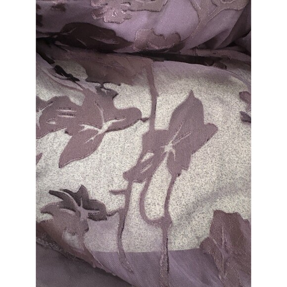 Adrianna Papell Women’s Purple Cowl Neck Silk Blend Lined Sheer Blouse Sz 10 - Picture 2 of 10